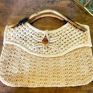 Vintage crocheted Hand Purse